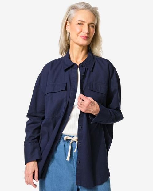 HEMA Damesblouse Kelsey donkerblauw van €29.99 voor €15 sale, Kleding | Dames, Overige Dameskleding, Nieuw, Verzenden