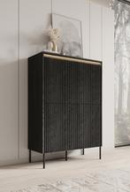 Meubella Dressoir Timoteo mat zwart 100 cm, Huis en Inrichting, Kasten | Dressoirs, Verzenden, Nieuw, 25 tot 50 cm, Modern