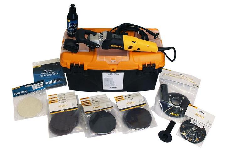 Mirka poetsmachine PS1437 150 mm set voor het polijsten van, Doe-het-zelf en Verbouw, Schildersmaterialen, Nieuw, Ophalen of Verzenden