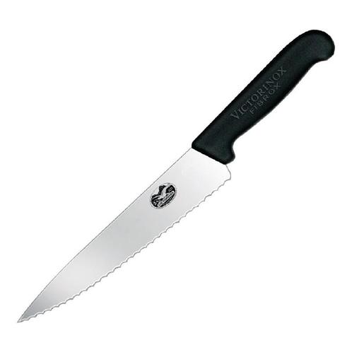 Victorinox Fibrox gekarteld vleesmes 22cm, Huis en Inrichting, Keuken | Keukenbenodigdheden, Verzenden