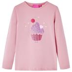 vidaXL Kindershirt met lange mouwen 92 lichtroze, Verzenden, Nieuw