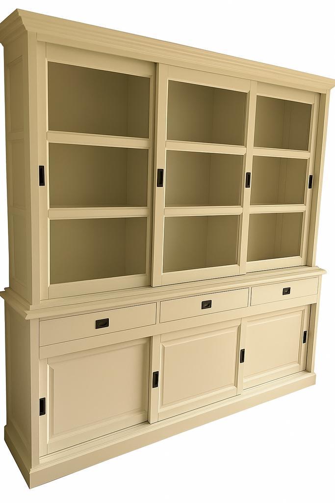 Buffetkast beige Beverwijk 200cm, Huis en Inrichting, Kasten | Buffetkasten, Ophalen of Verzenden