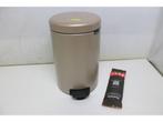 Brabantia NewIcon Prullenbak - 12 liter - Pedaalemmer -, Verzenden, Zo goed als nieuw