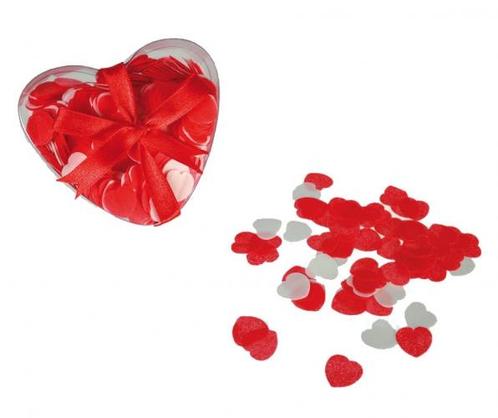 Doosje van 20x gram hartjes confetti voor in bad - Valentijn, Hobby en Vrije tijd, Feestartikelen, Ophalen of Verzenden