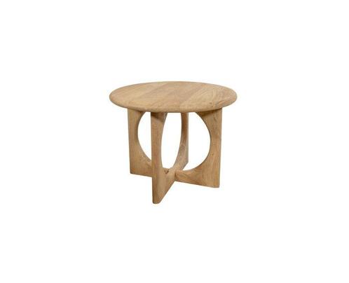 Salontafel Zodiac rond acacia Ø60 cm - Naturel, Huis en Inrichting, Tafels | Salontafels, Nieuw, Ophalen of Verzenden