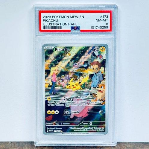 Pokémon Graded card - Pikachu - PSA 8, Hobby en Vrije tijd, Verzamelkaartspellen | Pokémon