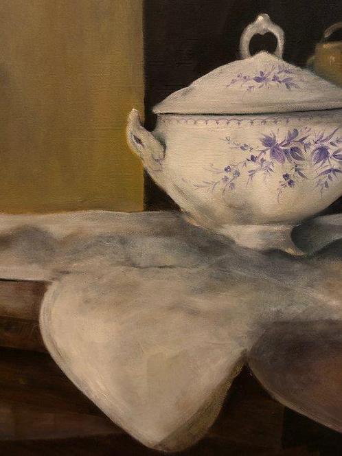 École Européene (XX) - Le Gardien, Antiek en Kunst, Kunst | Schilderijen | Klassiek