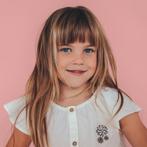 Blouse Evara | Poplin (ecru), Kinderen en Baby's, Kinderkleding | Maat 92, Nieuw, Meisje, Overhemd of Blouse, Verzenden