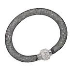 Fako Bijoux® - Armband - Sterrenstof Disco Dots - Zwart/Wit, Sieraden, Tassen en Uiterlijk, Armbanden, Verzenden, Nieuw