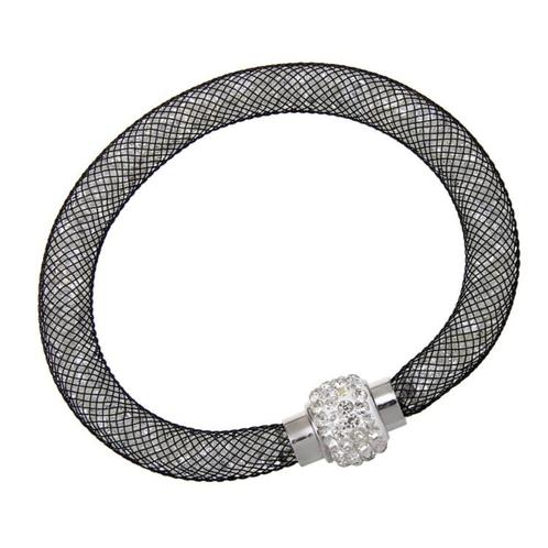 Fako Bijoux® - Armband - Sterrenstof Disco Dots - Zwart/Wit, Sieraden, Tassen en Uiterlijk, Armbanden, Verzenden
