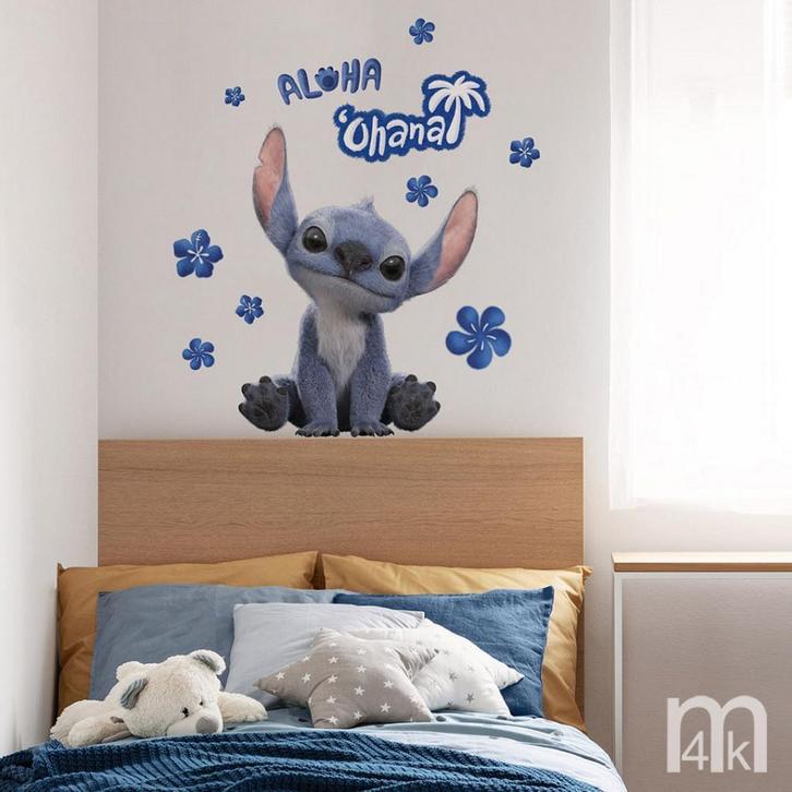 Disney Stitch Live Action muurstickers Ohana, Muurdeco4kids, Kinderen en Baby's, Kinderkamer | Inrichting en Decoratie, Wanddecoratie