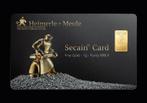 1 gram goudbaar - Heimerle &amp; Meule Secain card, Goud, Verzenden