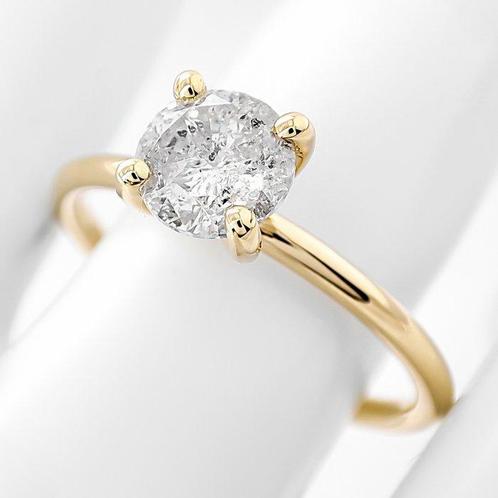 Zonder Minimumprijs - Ring - 14 karaat Geel goud - 1.02ct., Sieraden, Tassen en Uiterlijk, Ringen