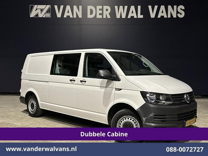 Volkswagen Transporter | 2.0 TDI 150pk L2H1 Dubbele cabine, Auto's, Bestelauto's, Dealer onderhouden, Te koop, Handgeschakeld