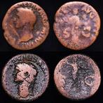 Romeinse Rijk. Claudius (41-54 n.Chr.). Lot comprising two