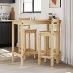 vidaXL Barstoelen 2 st massief grenenhout, Verzenden, Nieuw