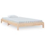 Massief Grenen Bed 90x200 | Laatste Stuk!, Huis en Inrichting, Verstelbaar, 90 cm, Eenpersoons, Bruin