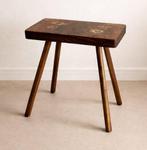 Kruk - Eik - Oude handgemaakte eikenhouten kruk