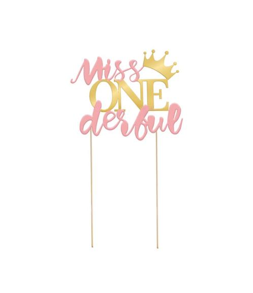 Miss Wonderful Taarttopper, Hobby en Vrije tijd, Feestartikelen, Nieuw, Verzenden