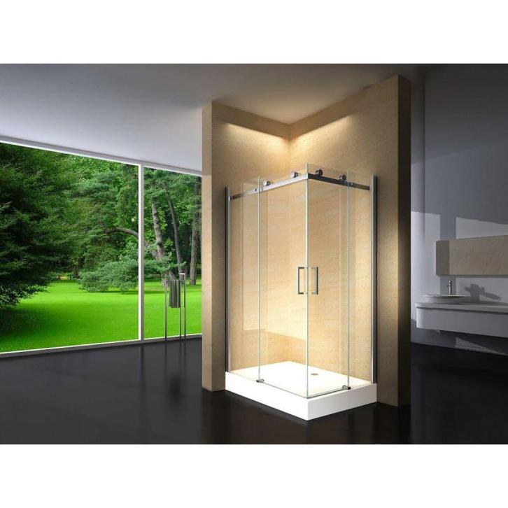 Douchecabine 120X90 Vierkant Vivo HB- Helder Glas - Rechts, Doe-het-zelf en Verbouw, Sanitair, Nieuw, Ophalen of Verzenden