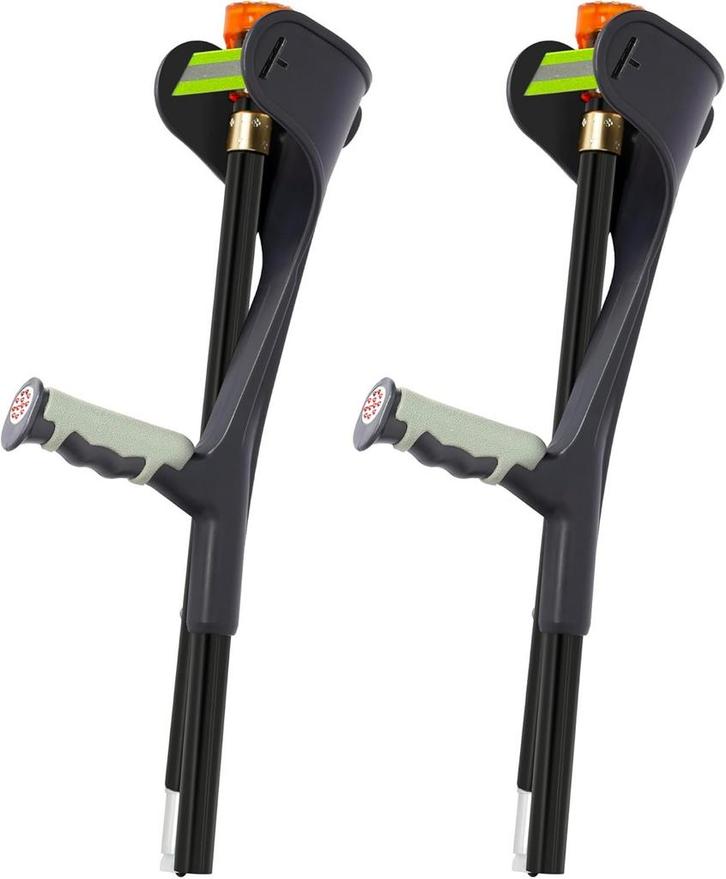 Wandelsteunen Licht Aluminium | Tweedekansje | OP=OP, Diversen, Loopkrukken, In hoogte verstelbaar, Nieuw, Ophalen of Verzenden