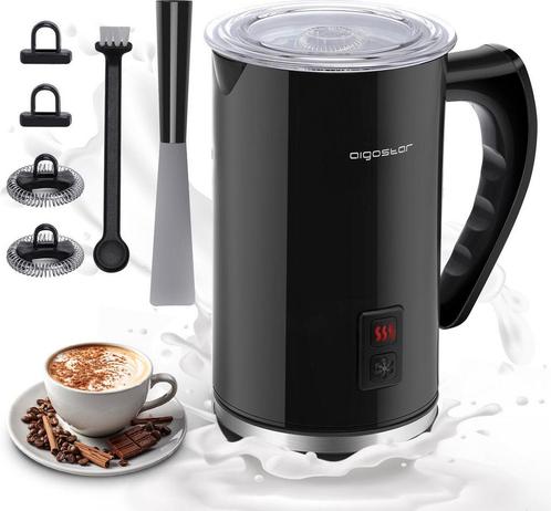Aigostar Capu - Melkopschuimer elektrisch - 3 in 1 - Warm en, Witgoed en Apparatuur, Eierkokers, Nieuw, Verzenden