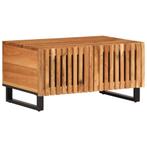 vidaXL Salontafel 80x51x40 cm massief acaciahout, Verzenden, Nieuw, Overige houtsoorten, 50 tot 100 cm