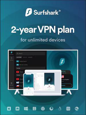 Surfshark VPN 1 | Onbeperkte Apparaten | 2 Jaar, Computers en Software, Antivirus- en Beveiligingssoftware, Verzenden