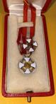 Italië - Orde van de Kroon van Italië  2 mignon met etui