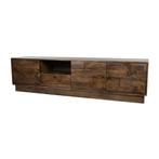 TV dressoir 190 met 3 deuren, 1 lade en 1 open vak, Dark, Ophalen of Verzenden, Nieuw