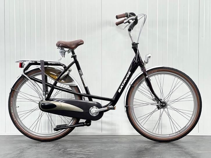 Batavus Mambo Deluxe N7 D57cm Stadsfiets donkerpaars, Fietsen en Brommers, Fietsen | Dames | Damesfietsen, Gebruikt, 56 cm of meer