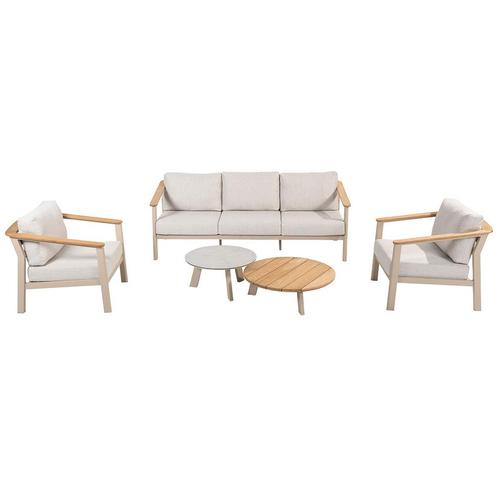 Taste by 4 Seasons Olivia loungeset 5-delig - latte, Tuin en Terras, Tuinsets en Loungesets, Verzenden