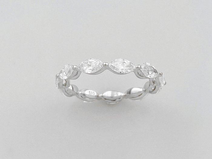 Ring - 14 karaat Witgoud - 2.30ct. tw. Diamant (Lab-grown), Sieraden, Tassen en Uiterlijk, Ringen