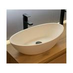 Waskom Casajoy 61.5x34x16cm Iris Solid Surface Mat Wit, Ophalen of Verzenden, Nieuw, Overige typen