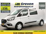 Ford Transit Custom 2.0 TDCI L2H1 DC 6 Pers Airco Cam €338pm, Auto's, Bestelauto's, Nieuw, Ford, Zilver of Grijs, Handgeschakeld
