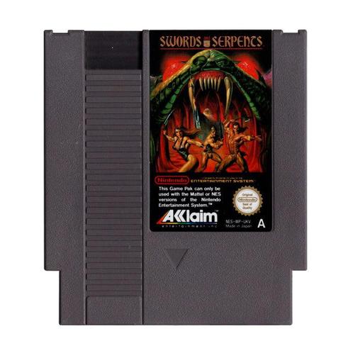 NES Swords Serpents (Losse cassette), Spelcomputers en Games, Games | Nintendo NES, Zo goed als nieuw, Verzenden