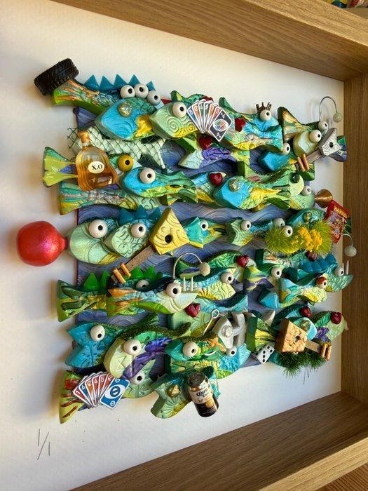 Michael Fantozzi - Little Fish #28, Antiek en Kunst, Kunst | Schilderijen | Modern