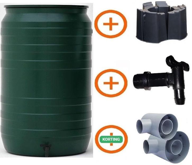 210 liter regenton actiepakket Smart, Tuin en Terras, Regentonnen, Nieuw
