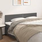 vidaXL Hoofdborden 2 st 90x5x78/88 cm kunstleer grijs, Verzenden, Nieuw, Grijs, Overige materialen