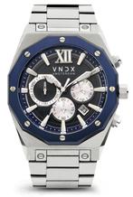 VNDX Wise Man Steel Silver Blue MS11885-03 horloge, Sieraden, Tassen en Uiterlijk, Horloges | Heren, Overige merken, Staal, Staal