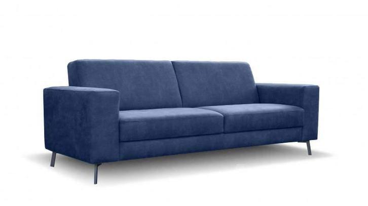 Bankstel Pingjum - rechte banken - Blauw, Huis en Inrichting, Banken | Bankstellen, Nieuw, Stof