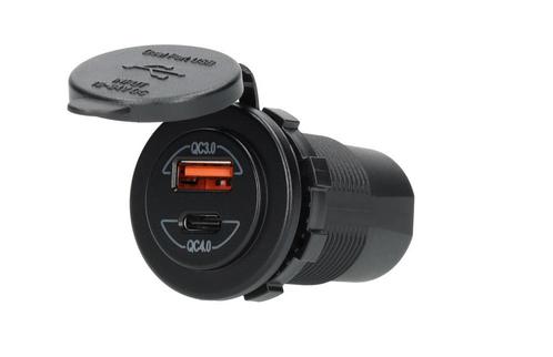 Power Line Contactdoos USB-A QC3.0 + USB-C QC4.0 Lader, Caravans en Kamperen, Kampeeraccessoires, Nieuw