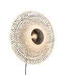 Oosterse wandlamp bamboe 50 cm met stekker - Rina, Huis en Inrichting, Lampen | Wandlampen, Nieuw, Overige stijlen