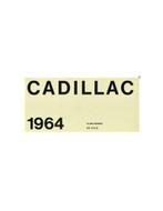1964 CADILLAC PROGRAMMA BROCHURE, Nieuw, Author