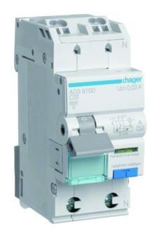Hager aardlekautomaat / 2-polig, 30mA, C20A / ADS970D, Doe-het-zelf en Verbouw, Elektra en Kabels, Nieuw, Ophalen of Verzenden