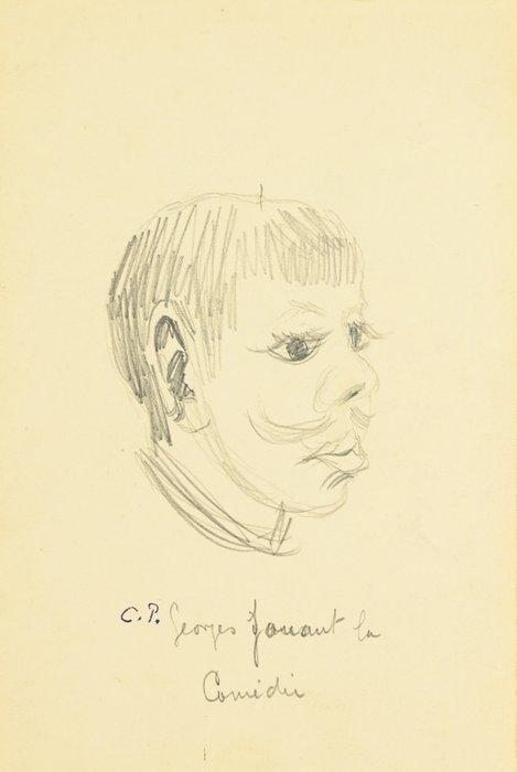 Camille Pissaro (1830-1903) - Georges Jouant la comédie,, Antiek en Kunst, Kunst | Schilderijen | Klassiek