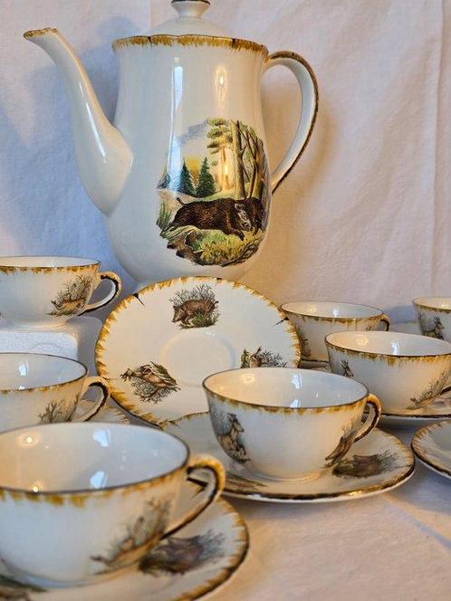 LIMCOLOR - G.Brachet & Terrasson - Koffieservies voor 10, Antiek en Kunst, Antiek | Meubels | Tafels