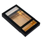 Chocoladeletterdoos GK7 Zwart / Goud 3st, Verzenden, Nieuw