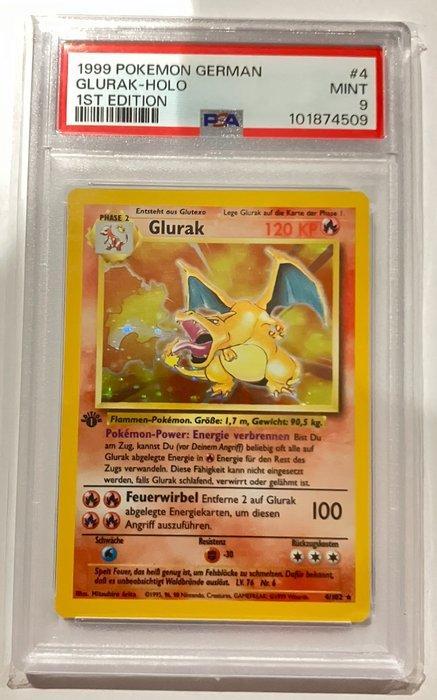 Pokémon - 1 Graded card - 1999 Pokemon German Glurak-Holo, Hobby en Vrije tijd, Verzamelkaartspellen | Pokémon