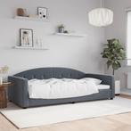 vidaXL Slaapbank 100x200 cm fluweel donkergrijs, Huis en Inrichting, 100 cm, Eenpersoons, Verzenden, Nieuw